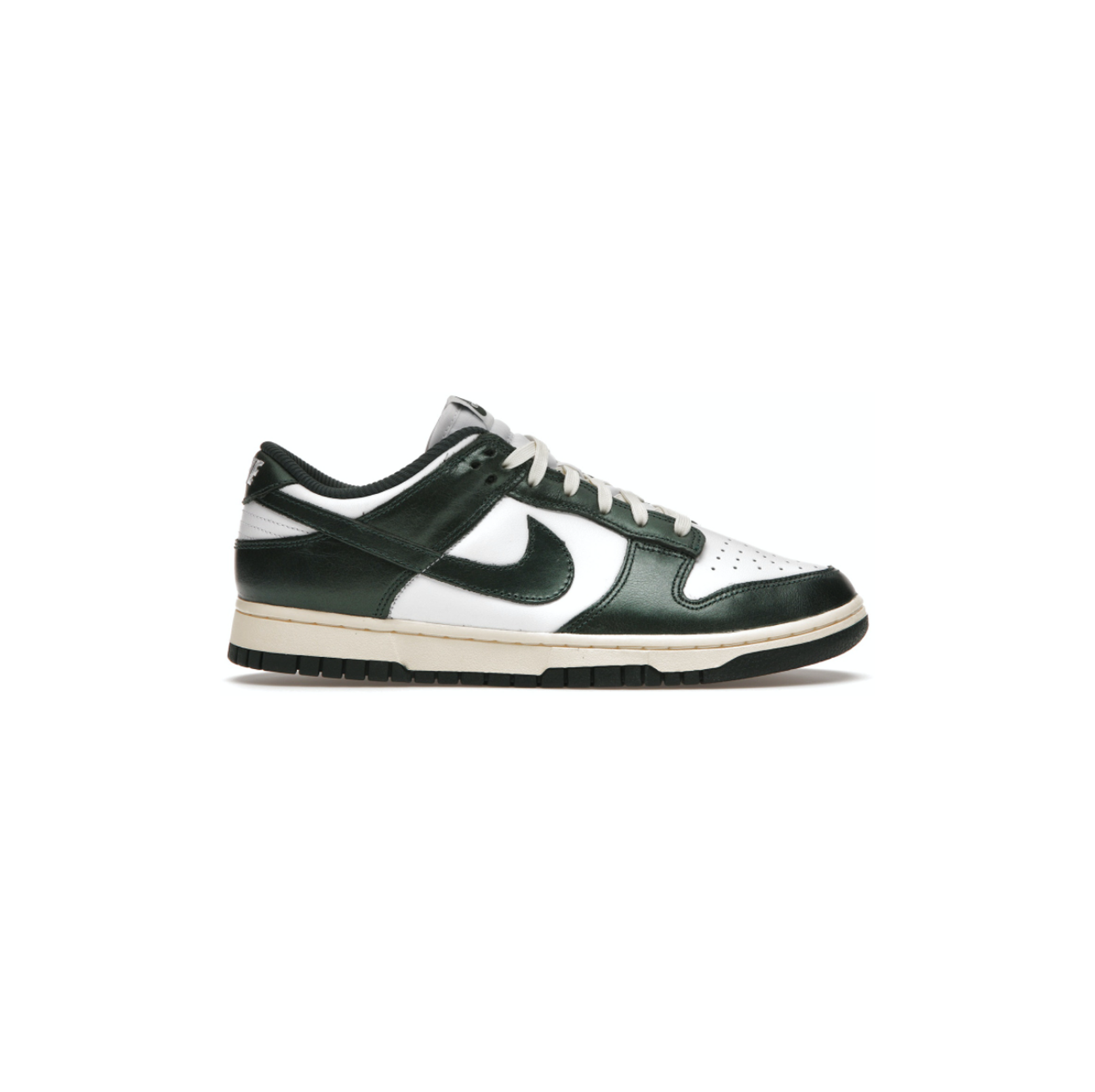 Nike Dunk Low Vintage Green Silhouette Sneakers And Art