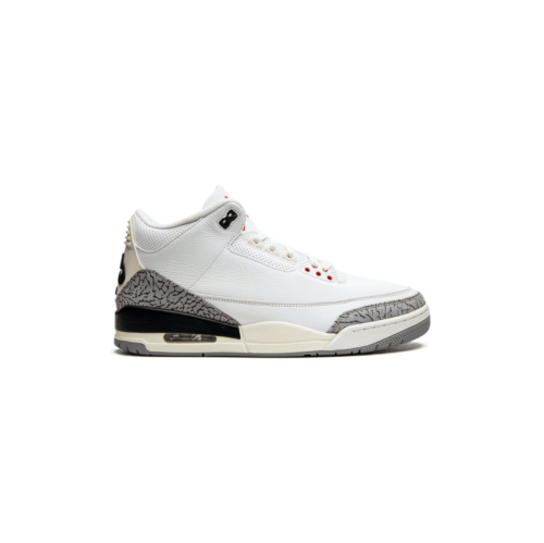 Jordan 3 Retro White Cement Reimagined - Silhouette Sneakers & Art